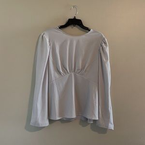 NWT Express Gray Peplum Blouse